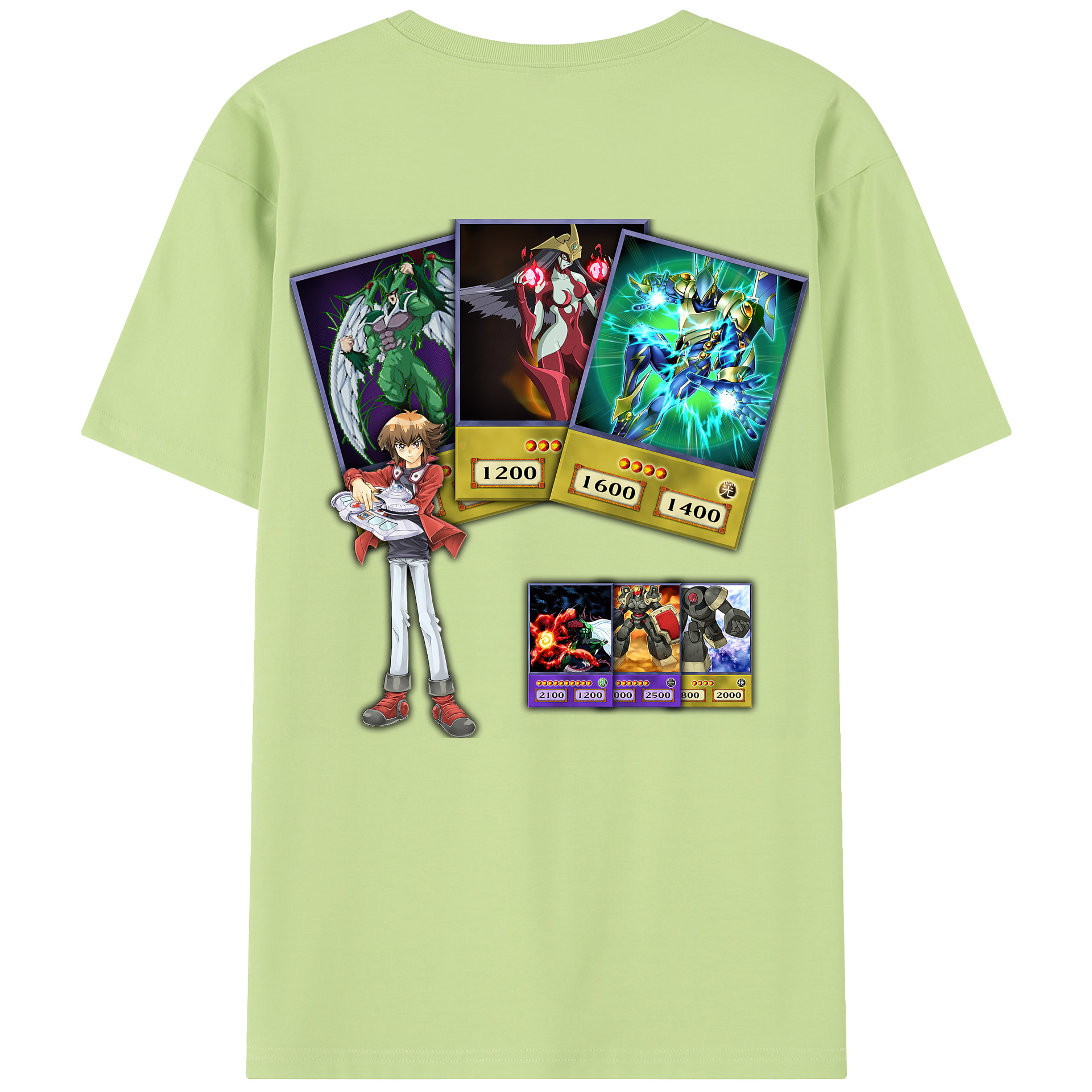 （画像用） 遊☆戯☆王 Yu-Gi-Oh! 綿100％半袖Tシャツ（背面プリント）